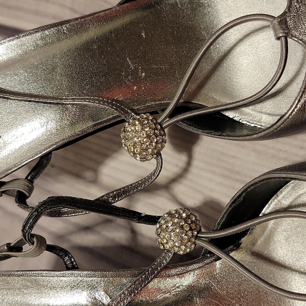 Stuart Weitzman Silver Slingback - image 2